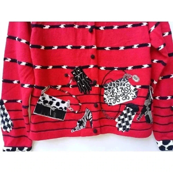 Jane's Closet Embellished Cardigan Sweaters Sz Small - Picture 5 of 8